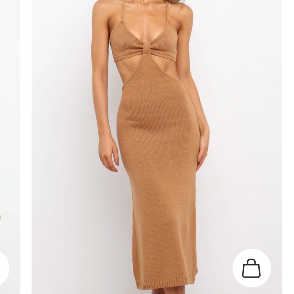 Brown beach cover up or regular Dress
